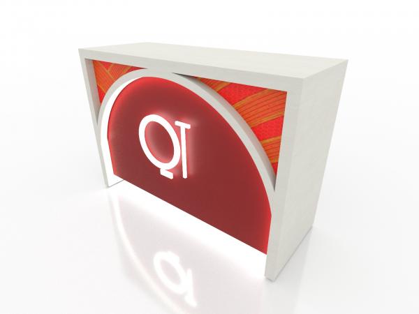 MOD-1745 Trade Show Custom Counter with Doors and Interior Shelf -- Image 3